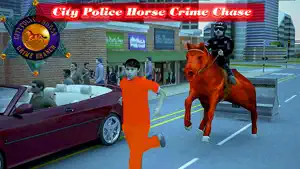 Police Horse Crime Chase 2016 – Escaped jailbirds, Alcatraz Prisoners n thoroughbred stallion patrol Racing Adventure screenshot #1 for iPhone