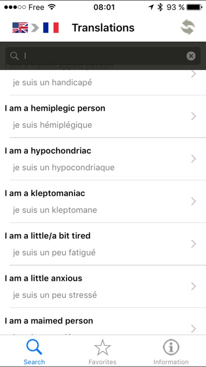 Medical conversation dictionary - French/English
