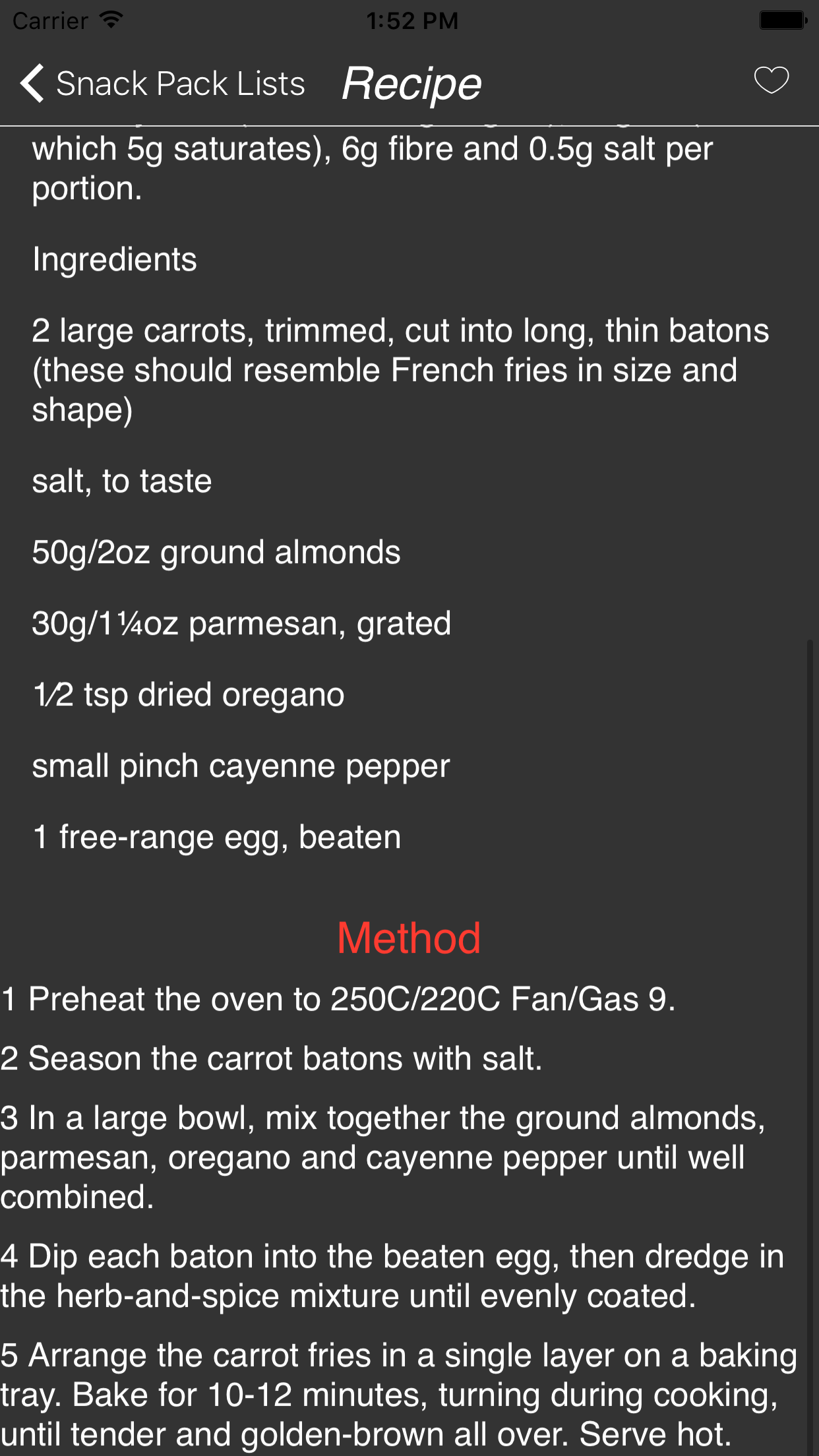 Healthy snack ideas