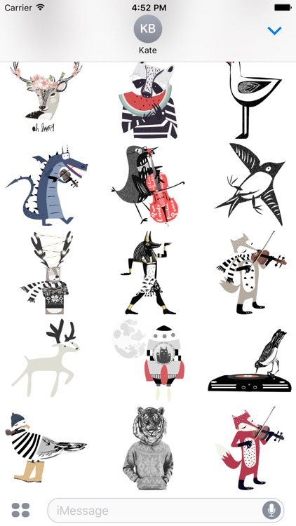 Friendly Animals - Redbubble sticker pack