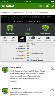 Xocu: Resultados, porras y noticias de fútbol screenshot 4