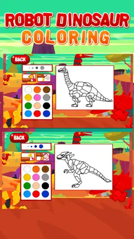 Game screenshot Robot Dinosaur Coloring apk