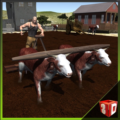 Bull Cart Farming Simulator – Bullock riding & racing simulation game icon