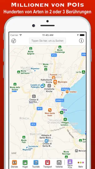 Screenshot von Poison Maps - Südeuropa auf dem iPhone 1