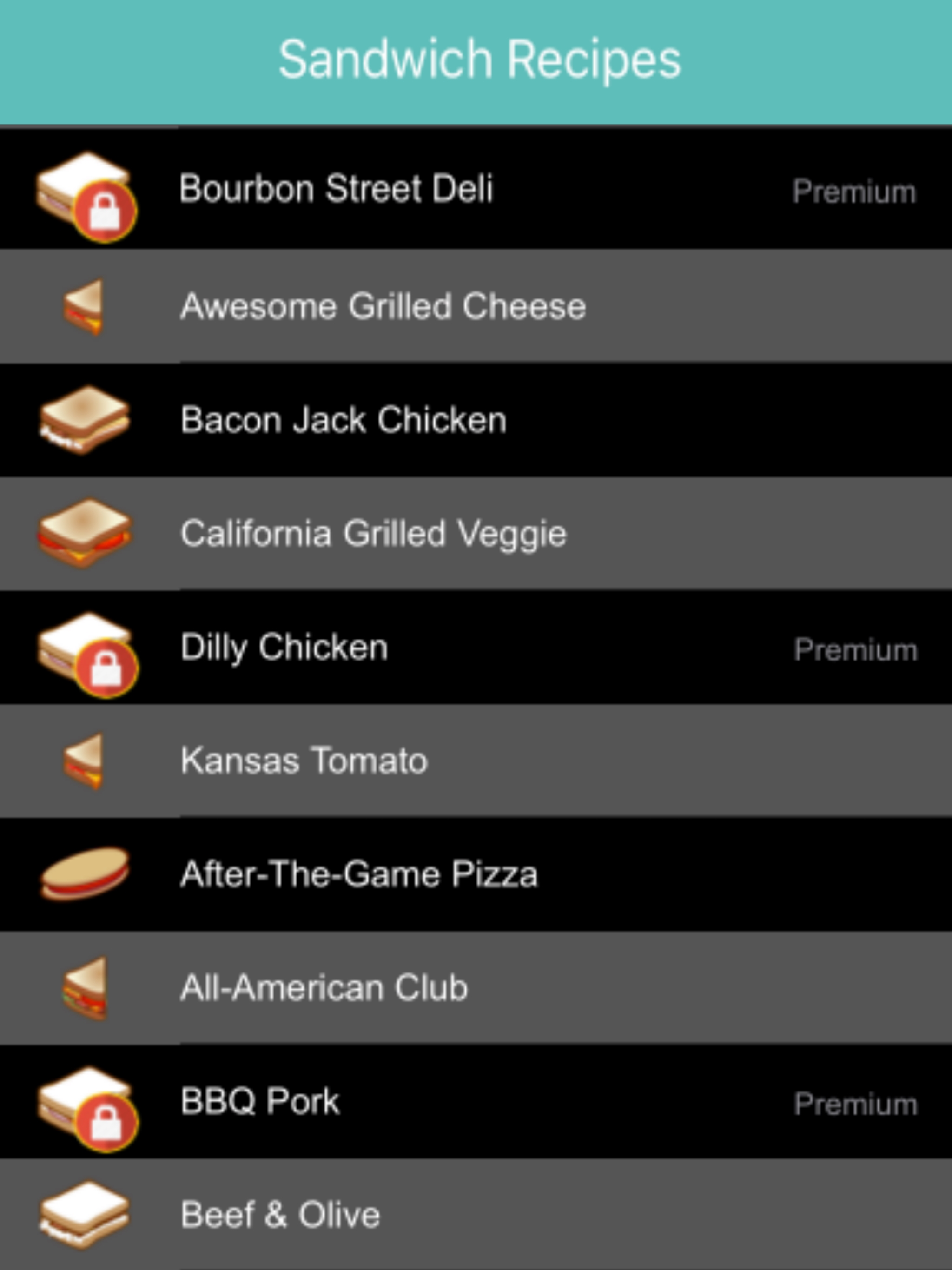Tasty Sandwich Recipes screenshot 3