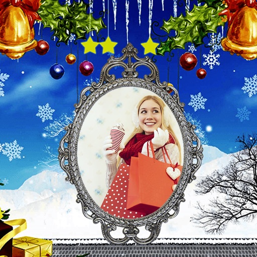 Christmas Tree Picture Frame - Make Profile pic Icon