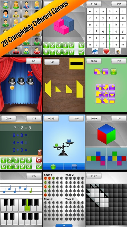 Brain School™ Training Games Puzzle, Word & Logic