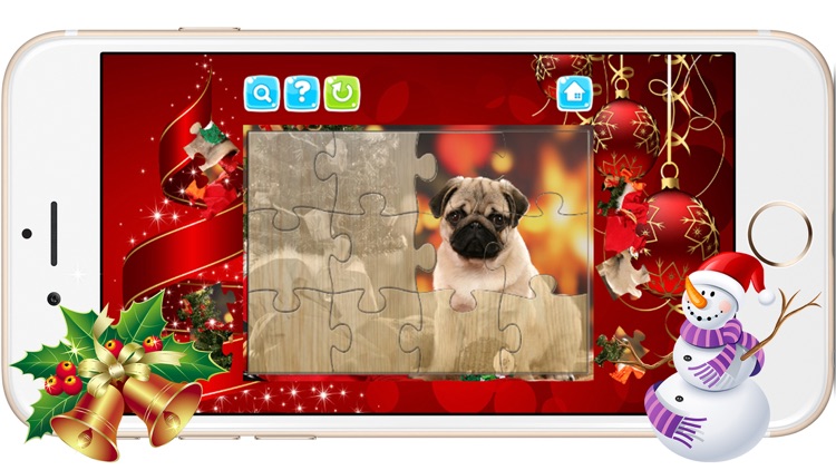 Christmas Puppy Dog Jigsaw Puzzles for Toddlers screenshot-3