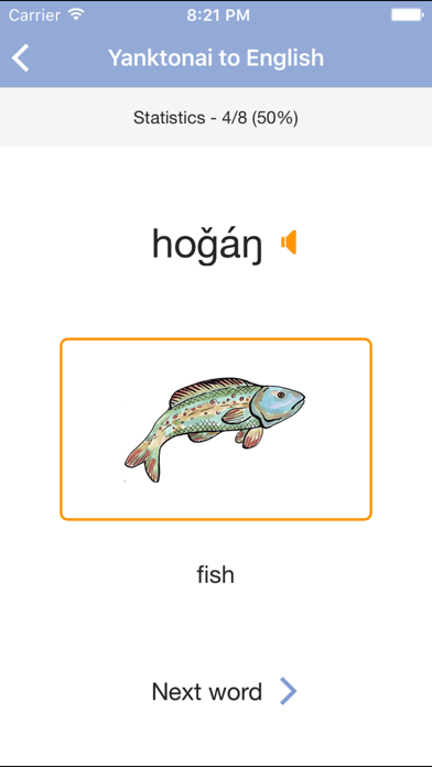 Screenshot #1 pour Yanktonai Vocab Builder