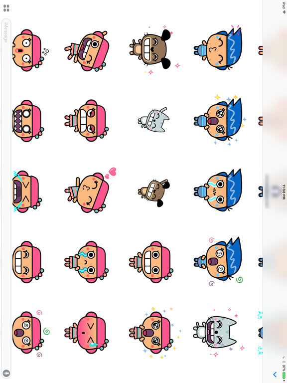 Chibi-Pop iPad screenshot 4 - Stickers app