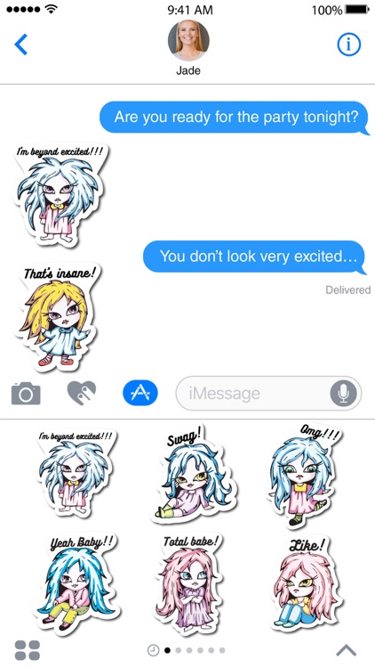 Anime Girl Stickers