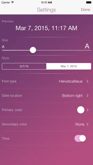 Скриншот Photo Stamp Simple Free на iPhone 2