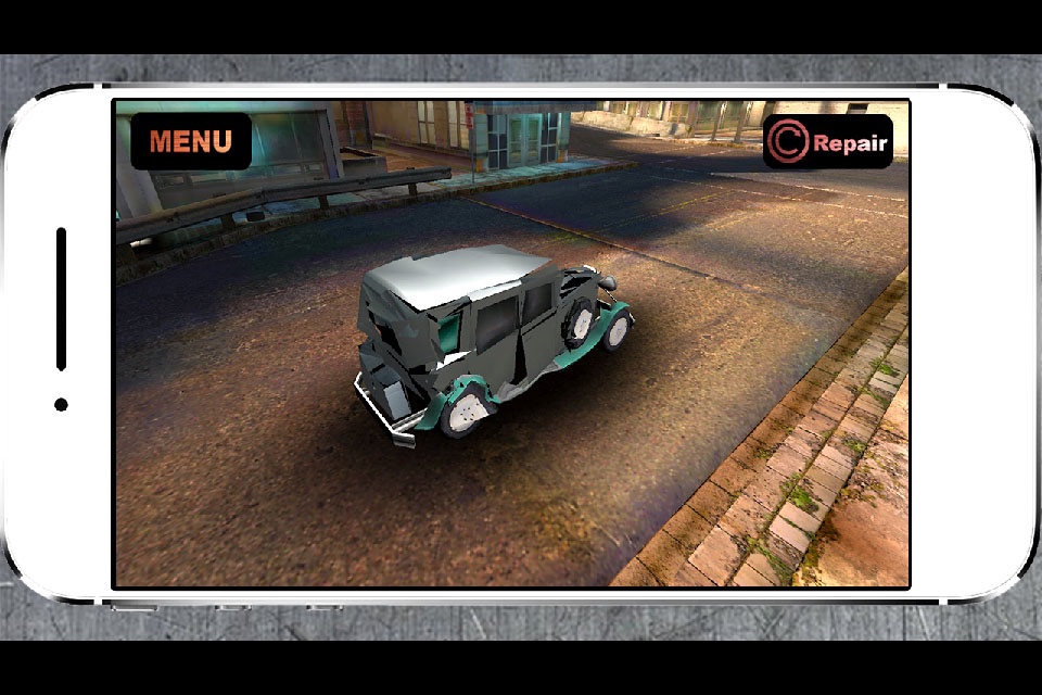 Simulator Crash Retro Car 3D screenshot 2