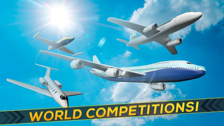 3D Infinite Airplane Flight - Free Plane Racing Simulation Game