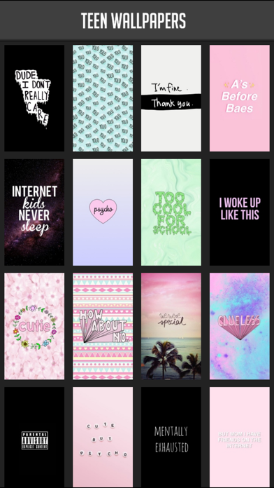 Screenshot #3 pour Teen Wallpapers