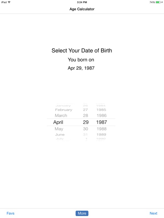 Screenshot #5 pour Age Calculator Original Pro