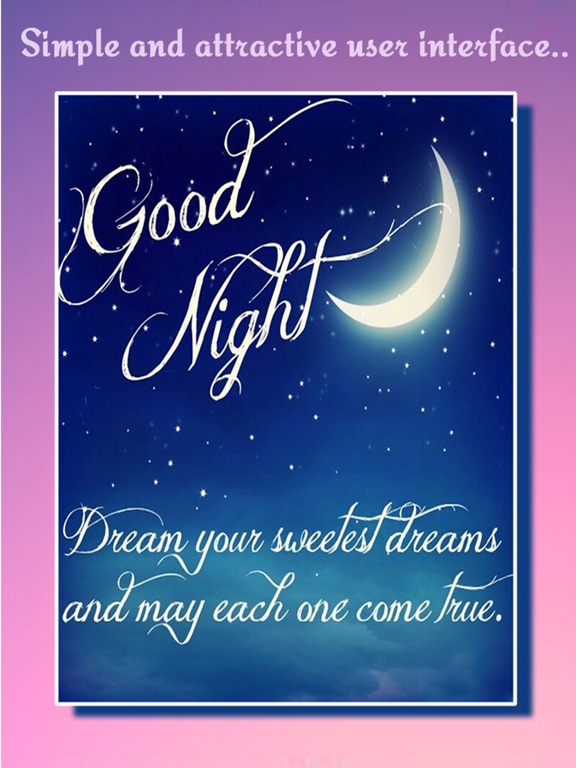 Screenshot #5 pour Good Night Wishes - Send Greetings To Your Beloved
