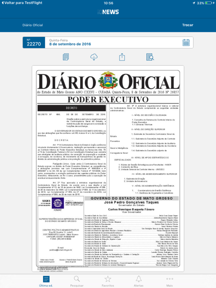 IONEWS - Imprensa oficial