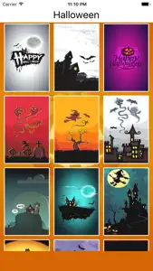 Halloween Wallpaper.s Maker & HD Cute Background.s screenshot #1 for iPhone