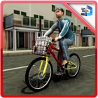 Newspaper Delivery Boy & bike ride game