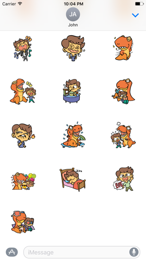 Justin and his Dinosaur sticker pack(圖3)-速報App