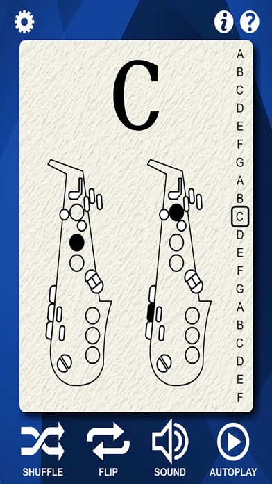 Saxophone Flash Cards Screenshot