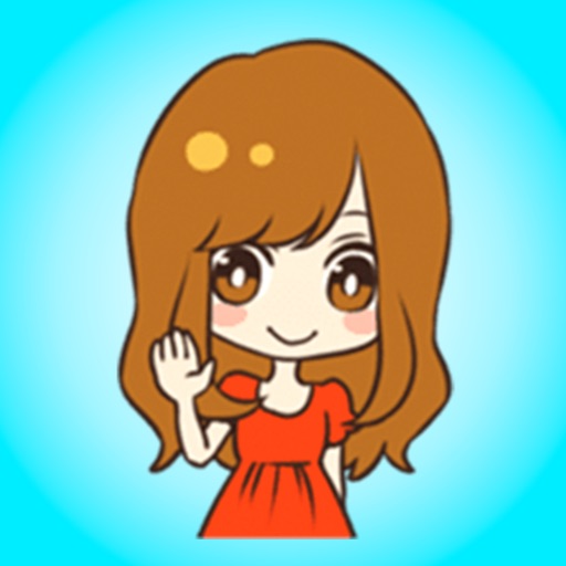 Shy Girl Stickers icon