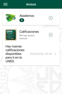 Game screenshot Avisos de la UNED apk