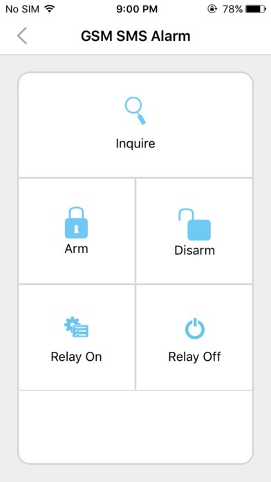Screenshot #1 pour GSM SMS Alarm