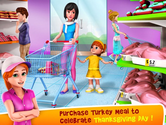 Thanksgiving Supermarket Store - Time Managament iPad screenshot