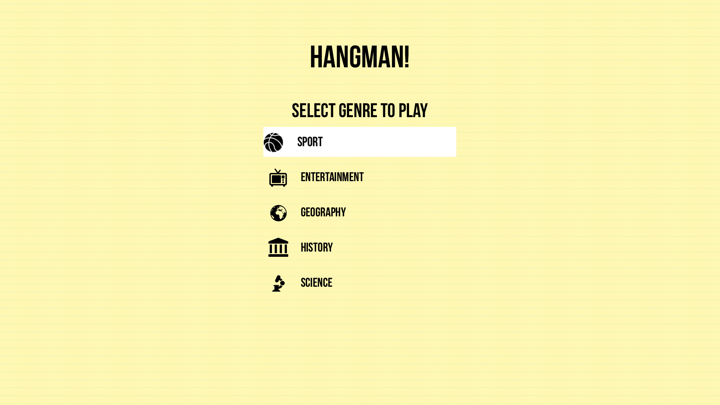 Screenshot #2 pour Hangman Klick: TV Edition