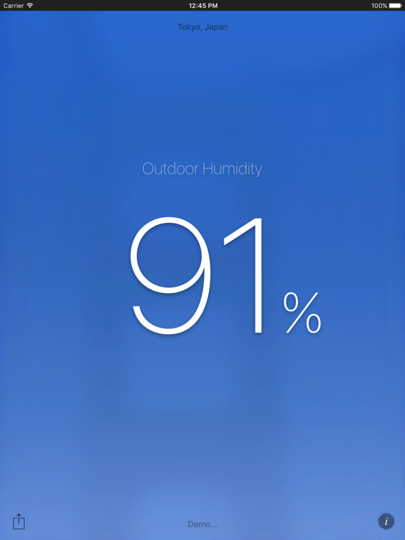 Humidity Free iPad screenshot 5 - Weather app