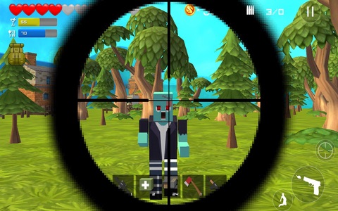 Pixel Block Strike 3D - Free sniper shooting games screenshot 2