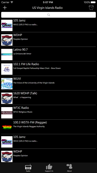 US Virgin Islands Radio iPhone screenshot 1 - Entertainment app