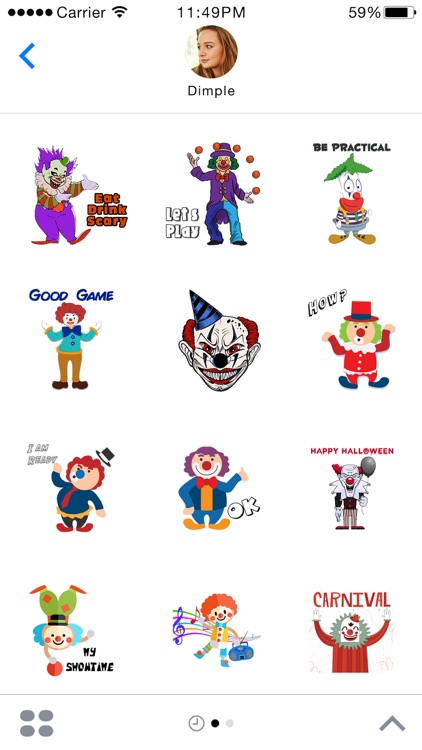 Evil Clown Stickers - Clown Stickers for iMessage