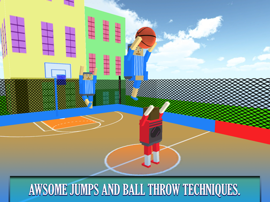 BasketBall Bouncy Physics 3D Cubic Block Party War iPad screenshot