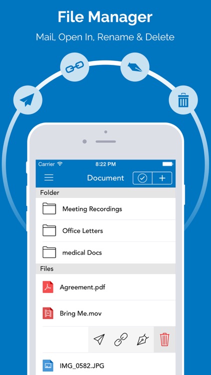 File Manager :Manage Documents,PDF,Media & Files