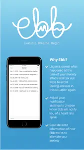 Ebb - Evaluate. Breathe. Begin. screenshot #1 for iPhone