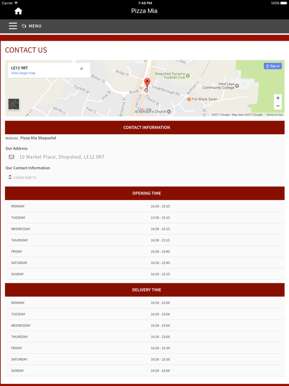 Screenshot #6 pour Pizza Mia, Shepshed