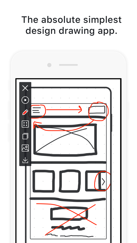 #1. Drwer - Simple Design Drawing (iOS) 由: Tanner Christensen