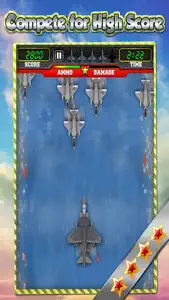 Jet Combat Air War Fighter Plane Free Games screenshot #3 for iPhone