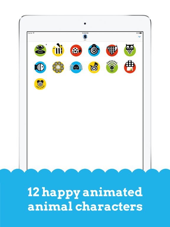 Onni & Ilona: Happy Stickers iPad screenshot 4 - Stickers app
