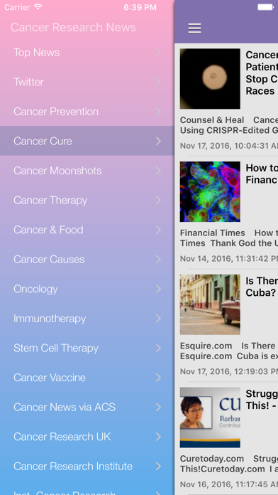 Screenshot #3 pour Cancer Research News & Prevention Info Free