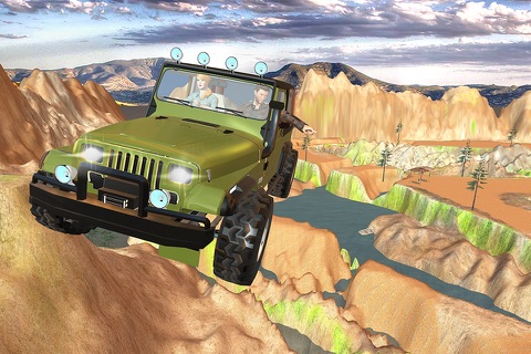 Offroad 4x4 Hill Flying Jeep - Fly  & Drive Jeep in Hill Environment screenshot 3