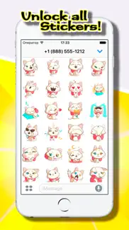 nika the cool cat stickers iphone screenshot 2