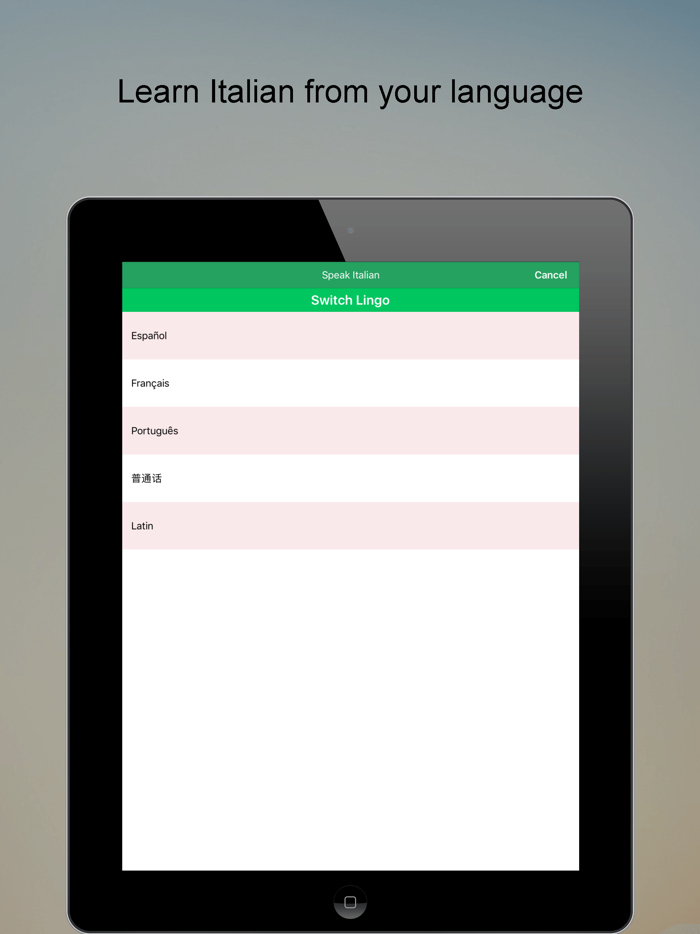 Speak Italian Language