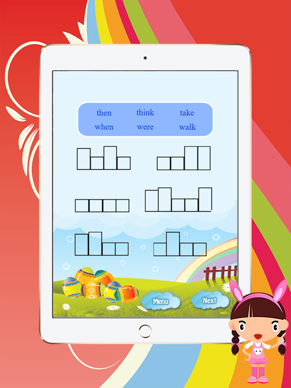 First Day 1st Grade worksheets with Spelling Words iPad screenshot