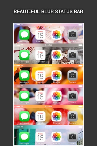 ColorBar for iOS 8 - Customize the color of the dock and status bar on top of the wallpaper screenshot 2