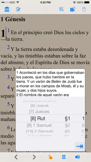 Скриншот Santa Biblia Version Reina Valera (con Audio) на iPhone 3