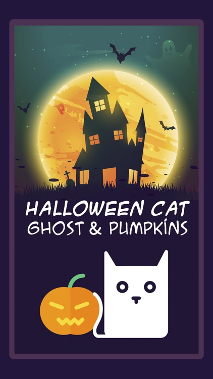 Halloween Cat: Ghosts & Pumpkins